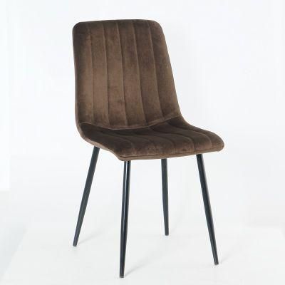 Luxury Nordic Design Modern Chair with Seat Colorful Velvet Furniture Chairs