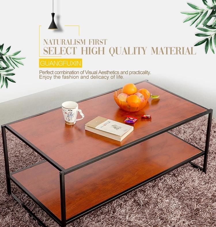 Factory Price Wooden Modern Tea Table Design for Living Room Furniture