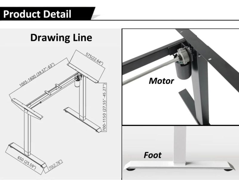 Multi-Function Sit Standing up Electric Desk with Latest Technology