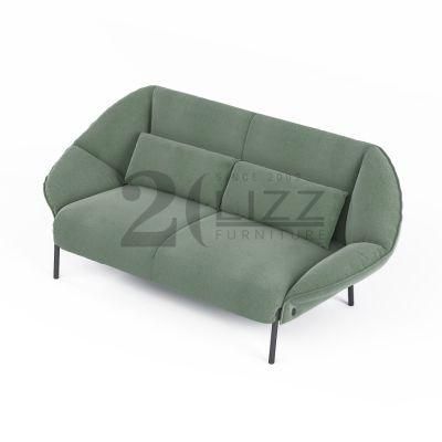 Modern Simple Decor Home Furniture European Style Living Room Black Feet Italian Design Green Fabric Chair