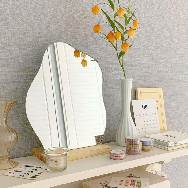 Home Decoration Fogless Sliver Plated Single Sided Bath Mirror with Good Service