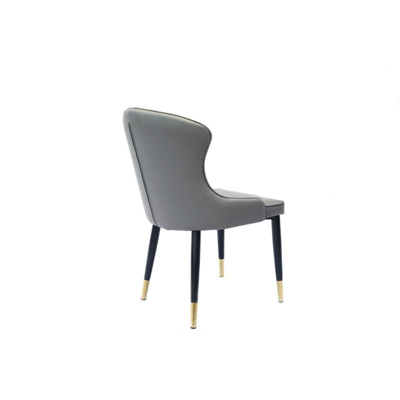 Modern Luxury Design Home Furniture High Back Gold Leg Dining Room Chair