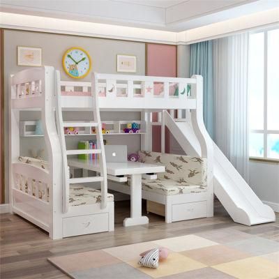 Nova 6 in 1 Bunk Bed Loft Bed Kids Bedroom Furniture Sets with Slide for Girl and Boy