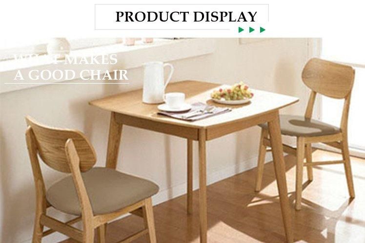 Furniture Modern Furniture Chair Home Furniture Wooden Furniture High Quality Fashion Antique Luxury French Modern Timber Dining Room Chair with Wooden Legs