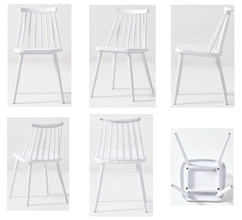 Modern Windsor White Plastic PP Dining Chairs