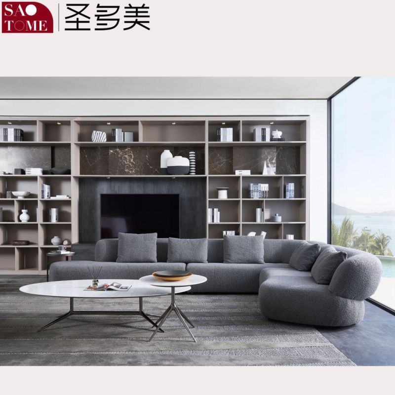 Modern Home Living Room Leather Corner Sofa