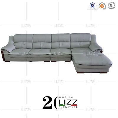 Modern Design Living Room Genuine Leather Corner Sofa