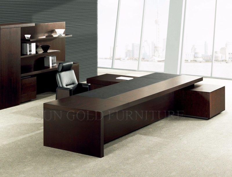 Modern High Quality Wooden Luxury Bureau Office Table Executive Desk