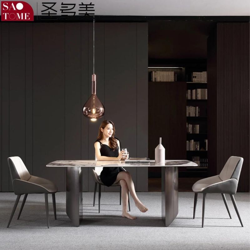 Modern Living Room Dining Room Furniture Semi-Circular Barrel Dining Table