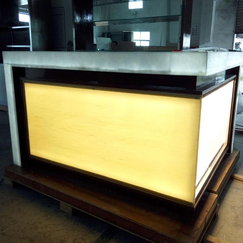 Modern Home Mini Bar Counter for Sale, Small Translucent LED Bar Counter Top Counter