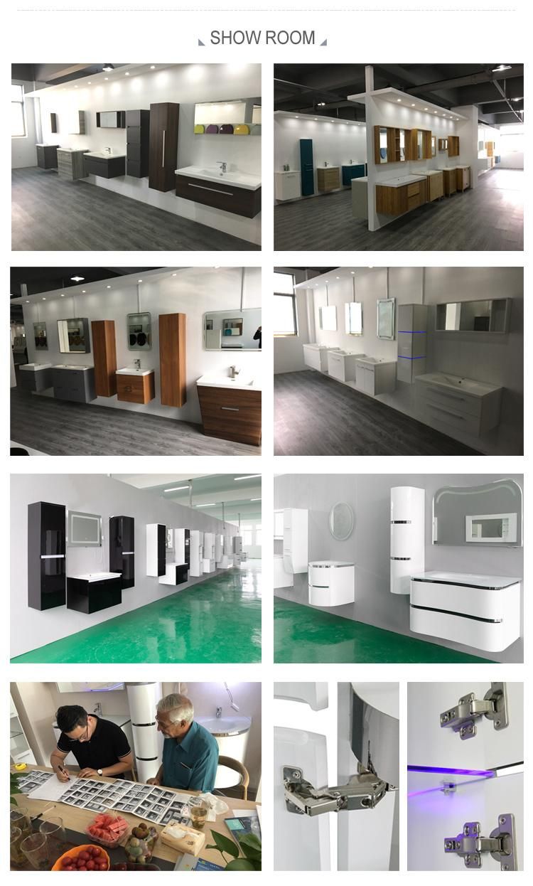 MDF Bathroom Vanity Grainy Black or White Bathroom Furniture