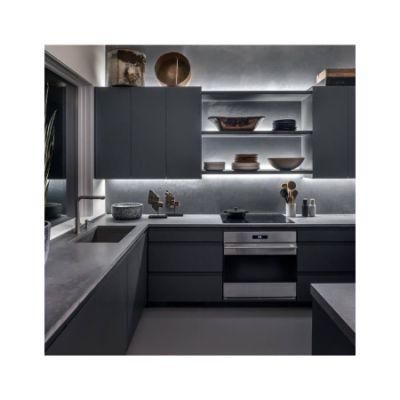 Modern High Gloss Lacquer Melamine Kitchen Cabinet