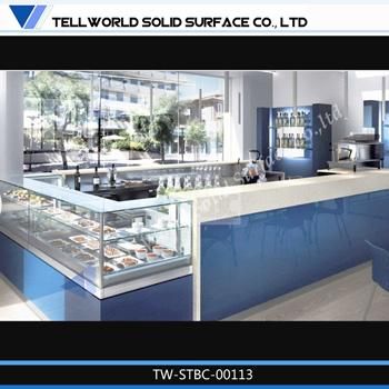 Customized Artificial Stone Modern Home Bar Counter Design (TW-071)