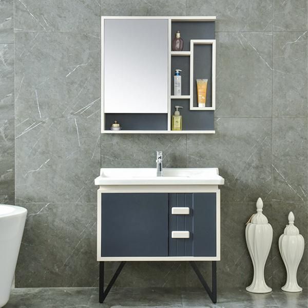 Modern Luxury Sanitary Ware Matt Wood Bathroom Cabinet Furniture Bathroom Vanity