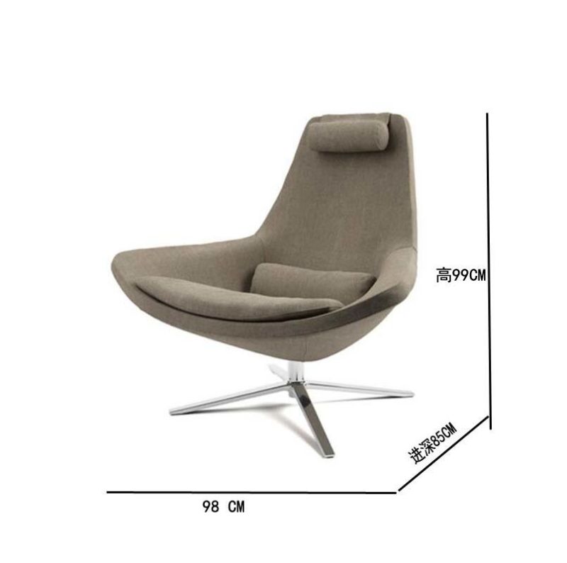 Home Single Sofa Chair Simple Modern Lazy Sofa Balcony Comfortable Leisure Armchair Cloth Chair