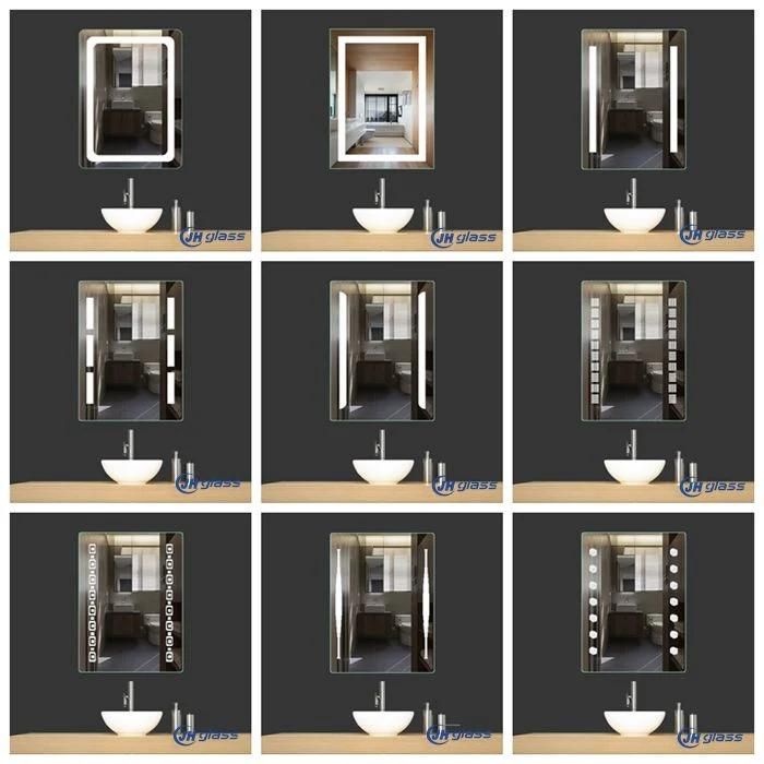 Wall Mounted Hot Sale Bathroom LED Illuminated Lighted Mirror with Makeup Mirror