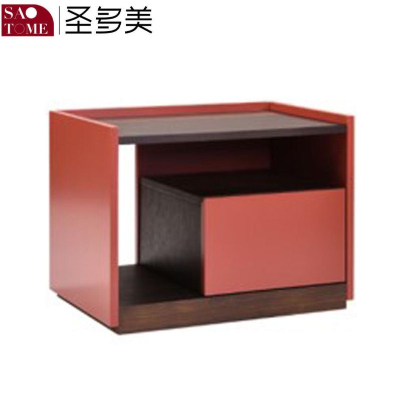 Modern Popular Hotel Bedroom Furniture Round Nightstands with 2 Drawers