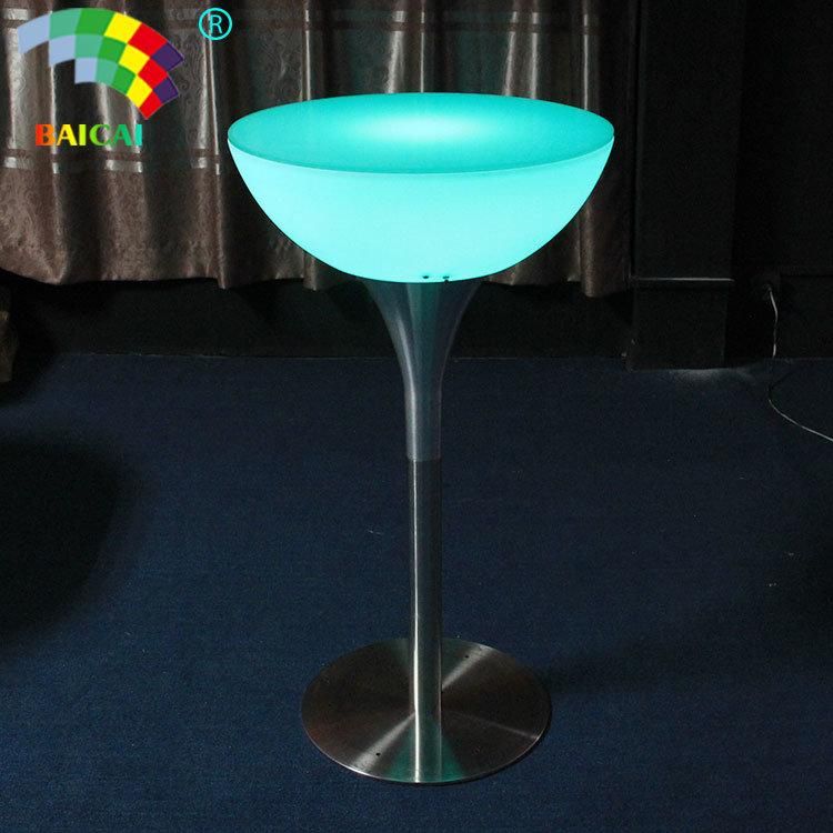 Luxury Luminous PE Cooler Coffee Table