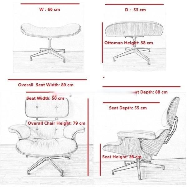 Leisure Chair Occasional Chair Loung Office Chair with Ottoman