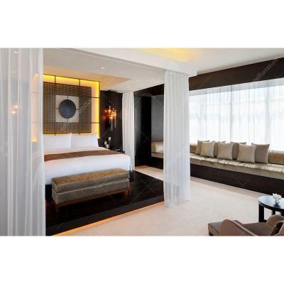 Ethiopian Luxury Hotel Room Furniture with Wood Bedroom Set (KL-805)