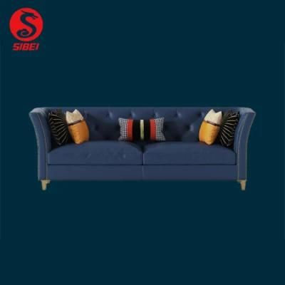 Modern Sectional Home Furniture Velvet Leather Couch Living Room Sofa