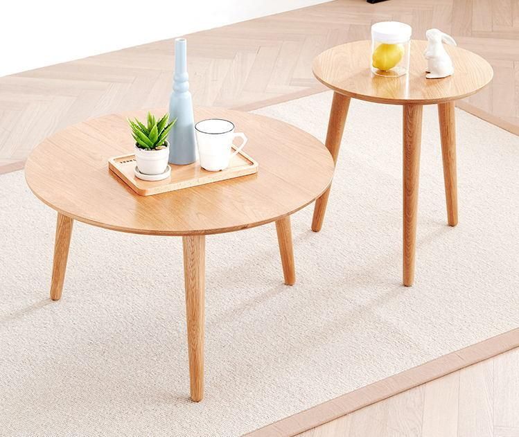 Modern Living Room Furniture Small MDF Round Tea Table