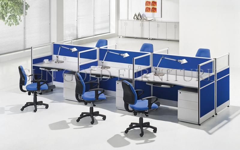L Shape 2 Person Office Table, Office Desk with Cabinet, Office Work Table