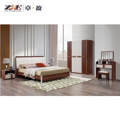 Foshan Factory Wooden Bedroom Furniture Set in Simple Design