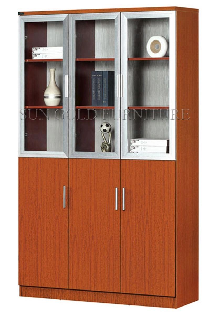 Modern Melamine Two Doors Wooden File Storage Cabinet Bookcase (SZ-FC012)