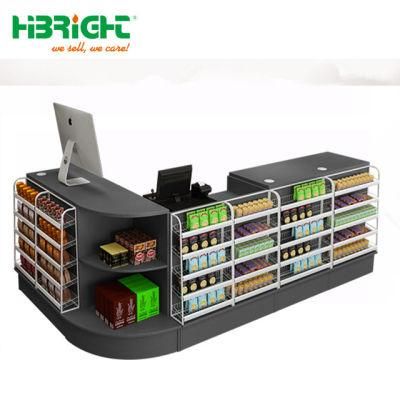 Small Supermarket Modern Design Cash Register Desk