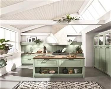 Modern High End Modular Olive Green Lacquer Kitchen Cabinet