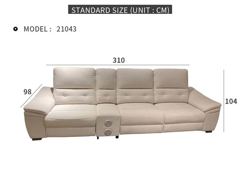 Home Furniture Modern Design Sofa Set Nordic Style White Farbic 3 Seat Sofa Set