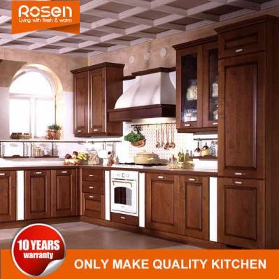 Swing Door Style Modern Solid Wood Kitchen Cabinets From Factory