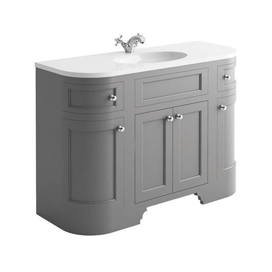 Floor Mounted Bathroom Vanity Cabinets Waterproof Painted Plywood Vanities with Bath Mirrored