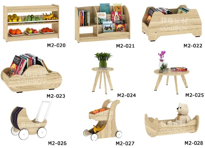 New Design High Quality Reading Room Customized Bookshelf for Preschool