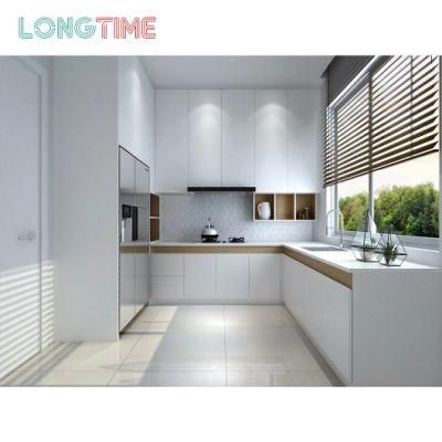 Wholesale Modern Modular Solid Wood Melamine Finish White Cupboard Shaker Furniture Kitchen Cabinet