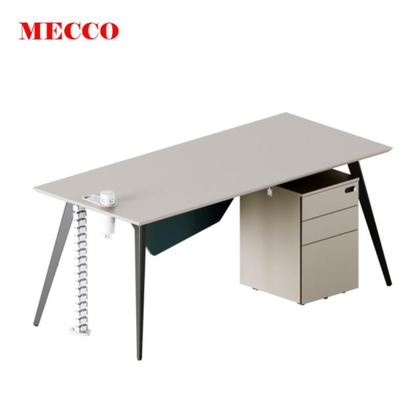 MFC L-Shaped Office Desk Side Table Wooden Office Boss Desk