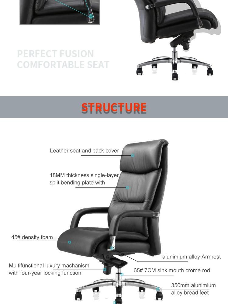 Hot Sale High Back Luxury Office Furniture Modern Design Comfortable CEO Office Chair