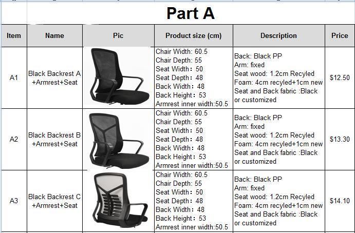 Modern Wholesales Supplier Visitor Guest Swivel Ergonomic Reclining Home Office Furniture Mesh MID Back Executive Computer Gaming