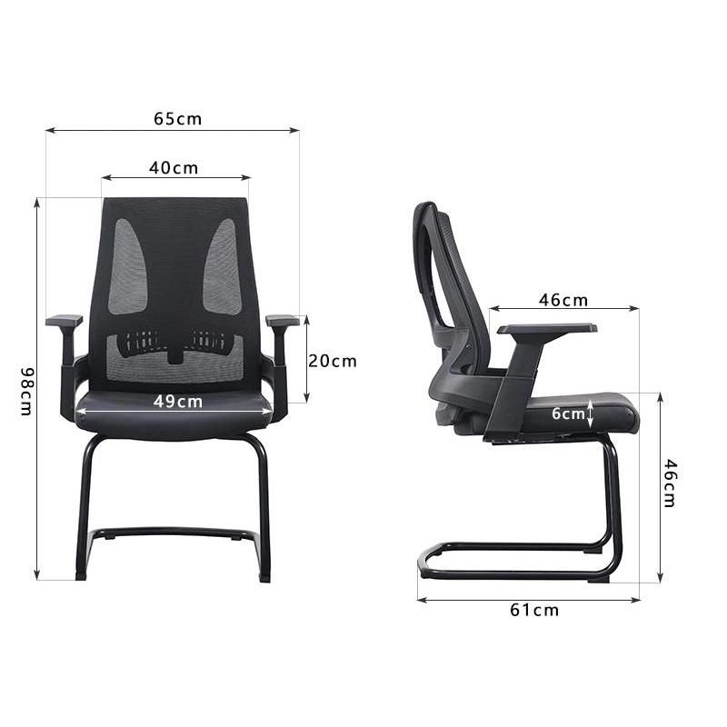 Wholesale Design Black Mesh Fabric Office Visitor Chair