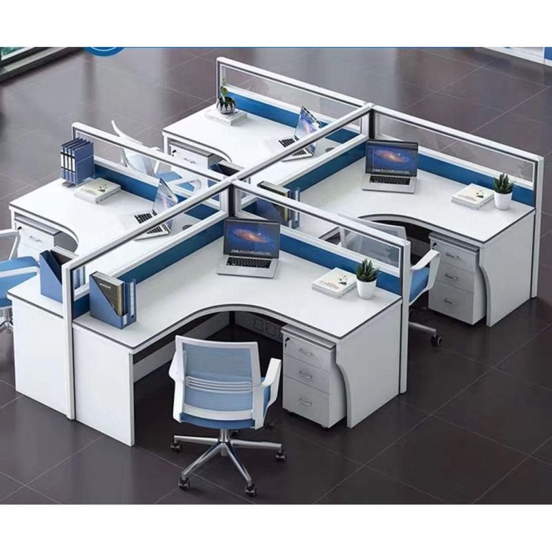 Modern Modular 2 Person Seats Desk Office Furniture Table Partition