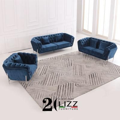 Modern Luxury Chesterfield Home Living Room Sofa Loveseat Furniture Set