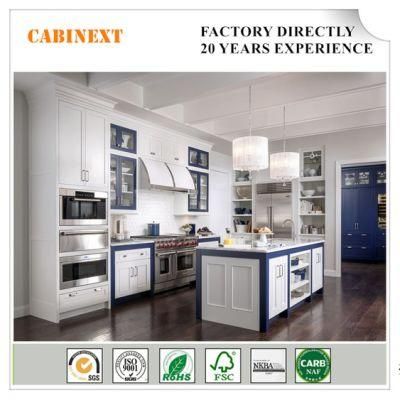 Factory Customized Plywood Kitchen Grey Painting Cupboards New Cabinets