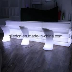 RGB LED Night Club Furniture Waterproof Straight Bar Counter