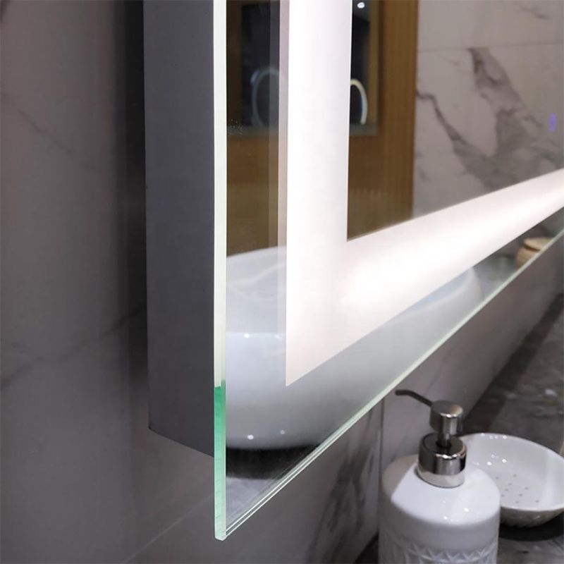 Modern Furniture Mirror Wall Mount Frameless LED Lighted Bathroom Mirror