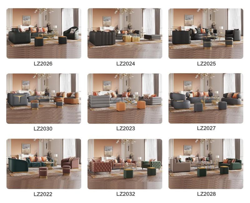 Direct Sell Modern Sectional Living Room 1+2+3 Velvet Couch Leisure Home Furniture Luxury Chesterfield Fabric Sofa