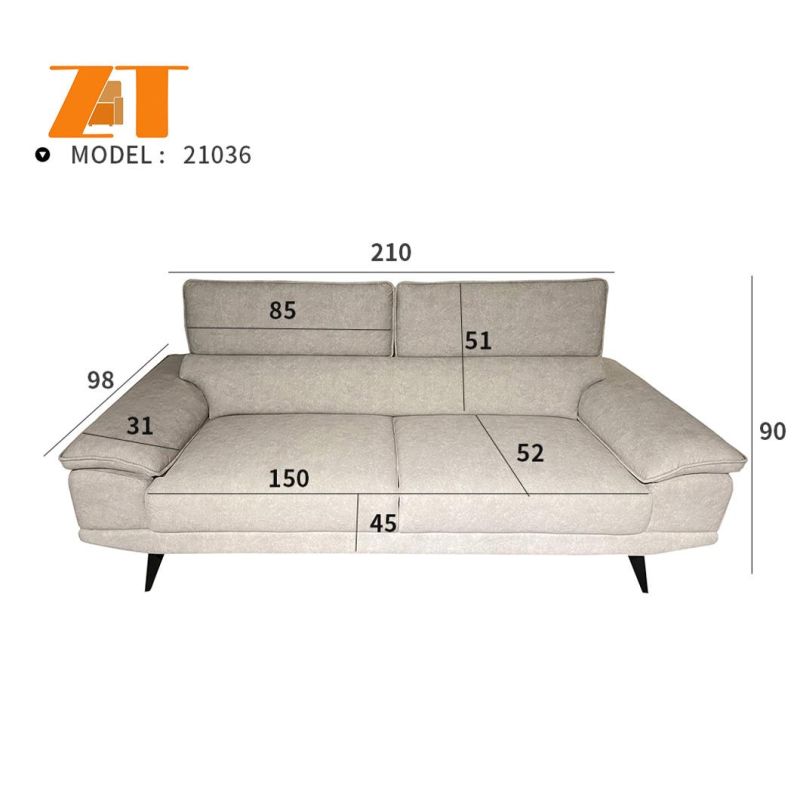 Factory Wholesale Modern Large Size Living Room Furniture Nordic Home Furniture Fabric Sofa