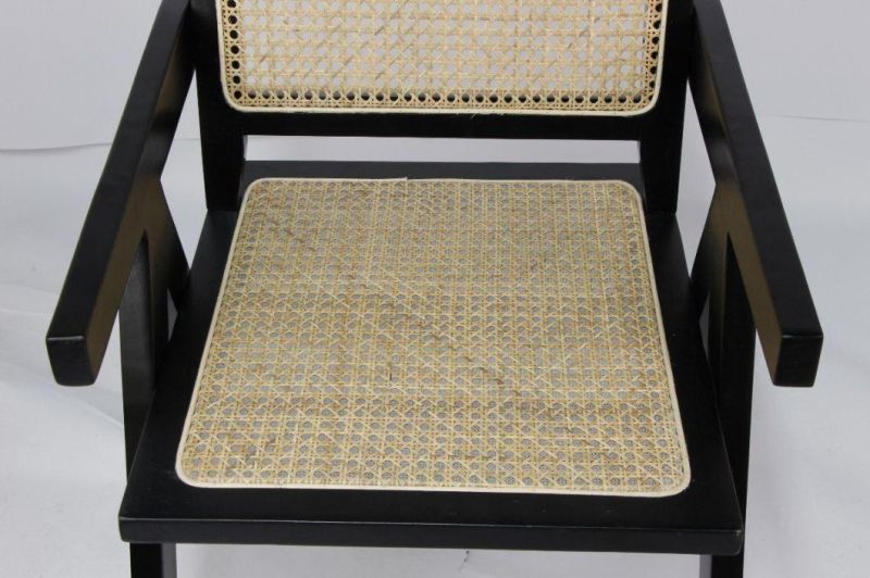 Cheap Price Wood Jeanneret Rattan Dining Chair