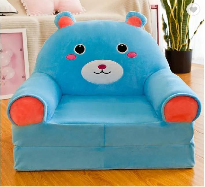 Wholesale Cute Children′s Baby Sofa Cartoon Animal Mini Baby Chair Lazy Seat Stool Birthday Gift Foldable Sofa Chair