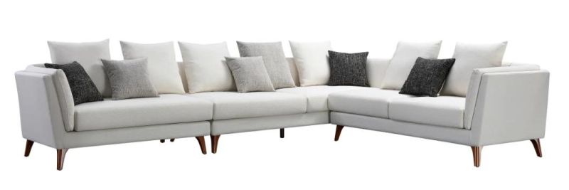 Wholesale Furniture Modern Design Sectional L Shape or 1+2+3 Fabric Sofa